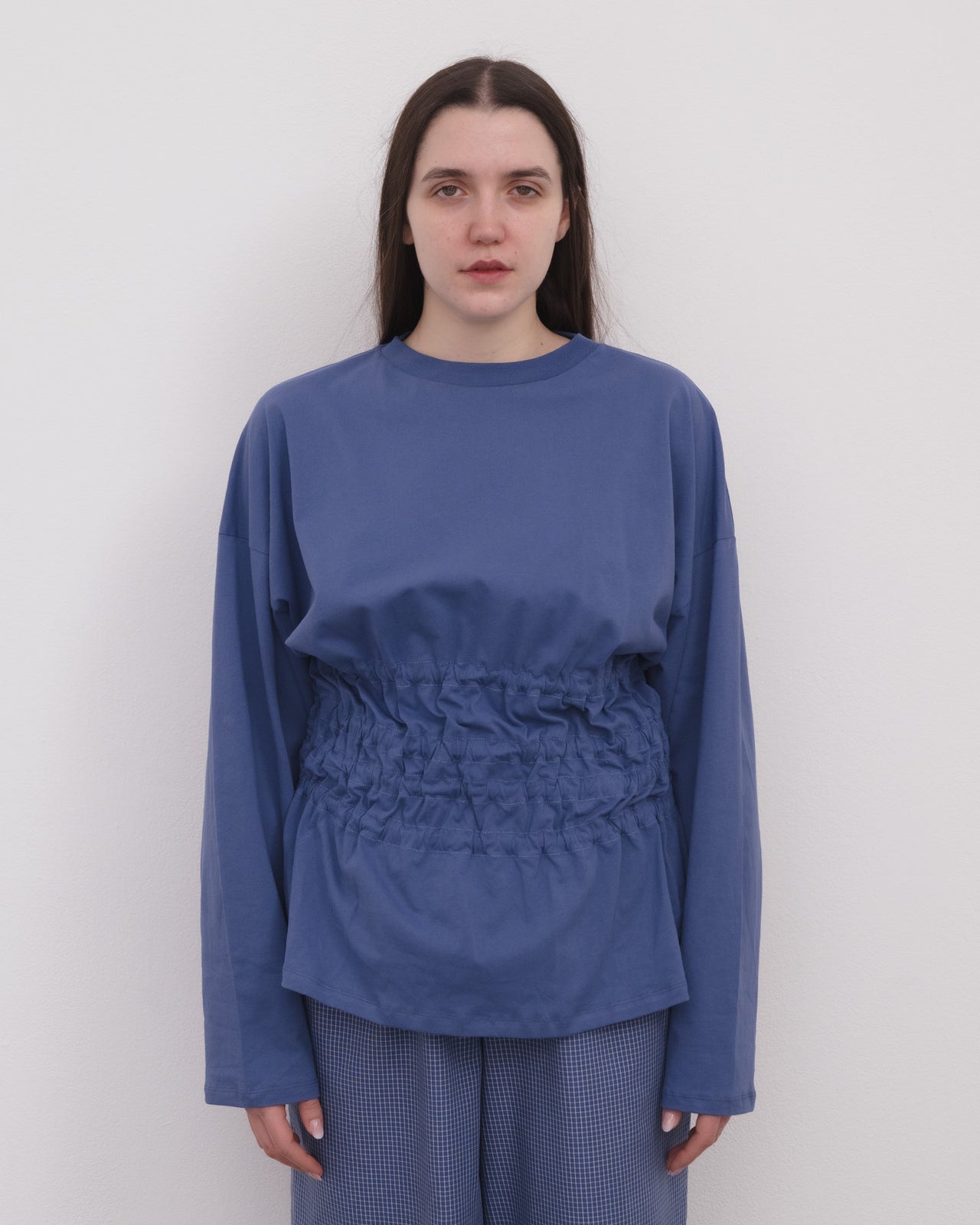 Rezi Long Sleeve Tee in Finch Blue by Baserange